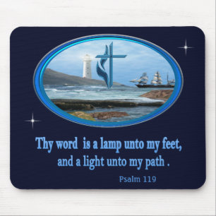 Psalm 119 Christliche Bekleidung Mousepad