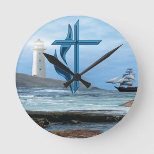 Psalm 119 Christliche Bekleidung Runde Wanduhr