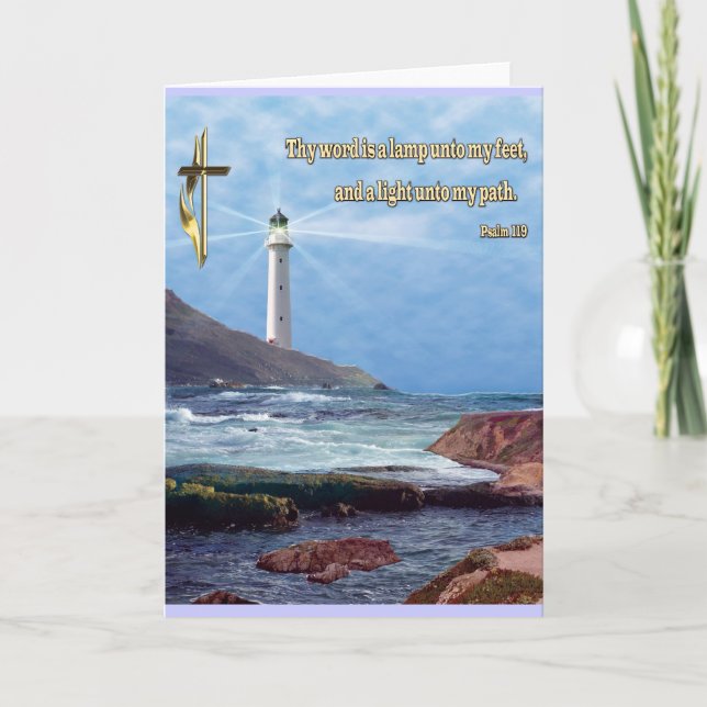Psalm 119 christliche Karte (Vorderseite)