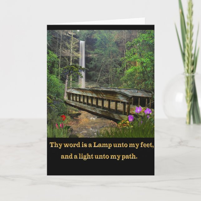 Psalm 119 Christliche Karte (Vorderseite)
