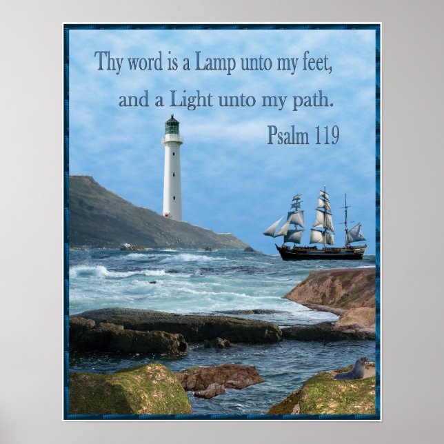 Psalm 119 Christliche Plakate (Vorne)