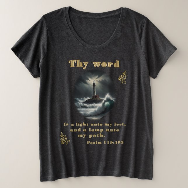 Psalm 119 große größe T-Shirt (Design vorne)