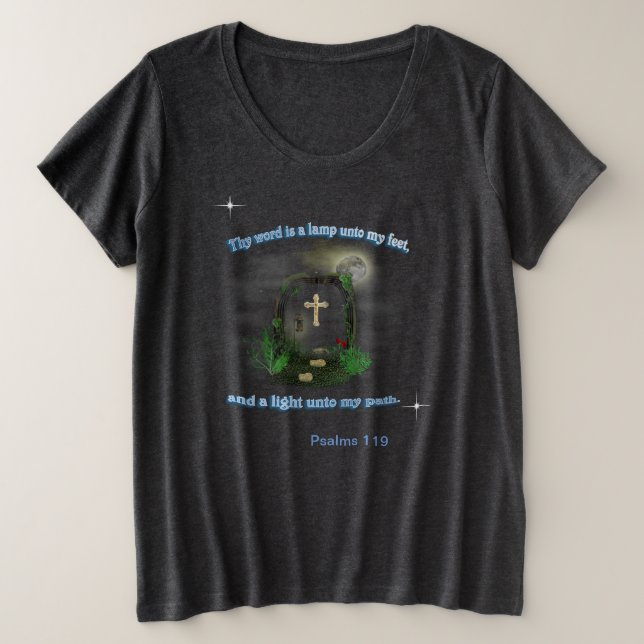 Psalm 119 große größe T-Shirt (Design vorne)