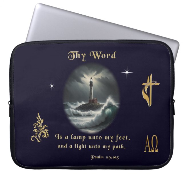 Psalm 119 laptopschutzhülle (Vorderseite)