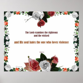 Psalm 11:5, Keine Gewalt Poster