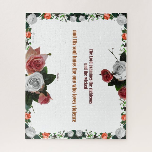 Psalm 11:5, Keine Gewalt Puzzle (Vertikal)