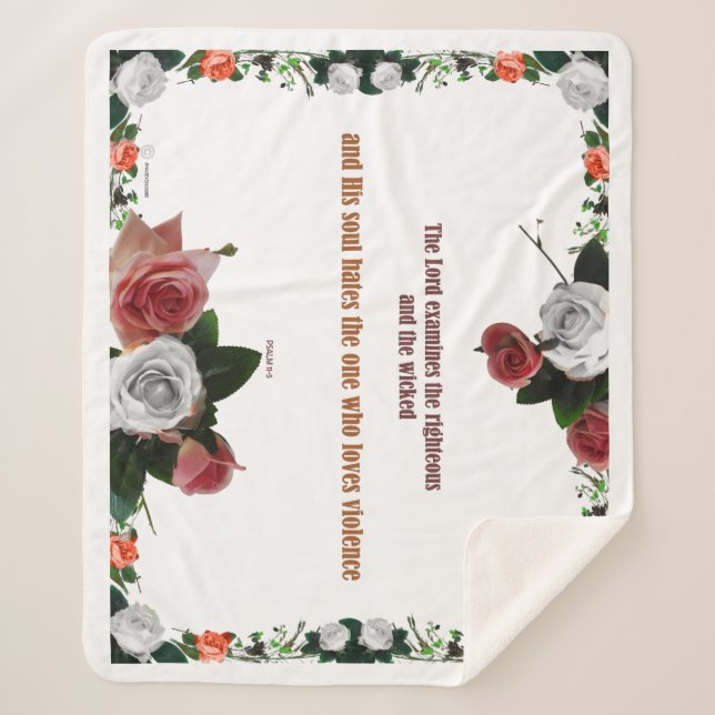 Psalm 11:5, Keine Gewalt Sherpadecke (Vorderseite)