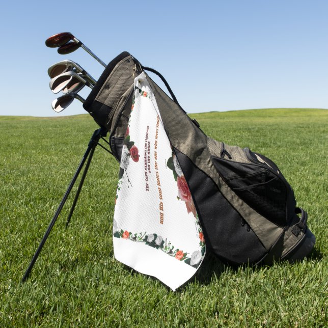 Psalm 11:5, No Violence Golfhandtuch (Gras)