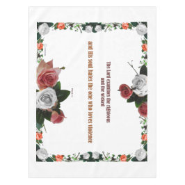 Psalm 11:5, No Violence Tischdecke