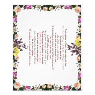 Psalm 11, Fliegen wie ein Vogel auf den Berg, Fotodruck