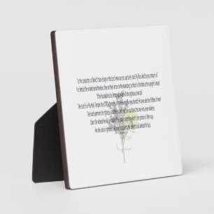 PSALM-11, I took refuge in the Lord, Floral Fotoplatte