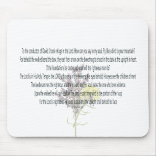 Psalm 11 Scripture Art - Göttliche Gerechtigkeit u Mousepad