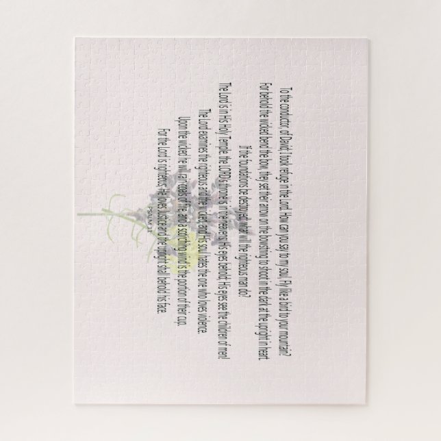 Psalm 11 Scripture Art - Göttliche Gerechtigkeit u Puzzle (Vertikal)