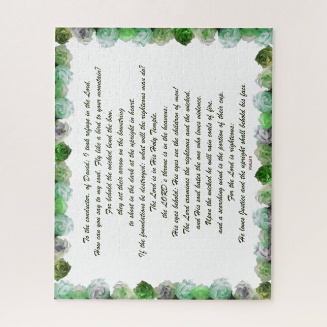 Psalm 11 Scripture Design for Verse Art Puzzle (Vertikal)