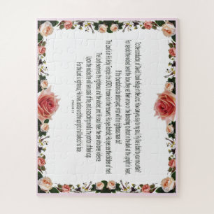 PSALM-11, See the Children of Men, Rosa Floral Puzzle
