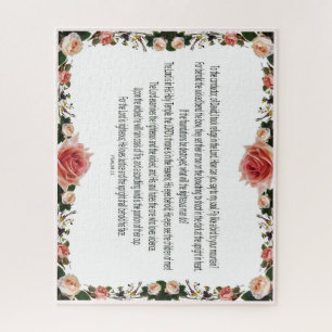 PSALM-11, See the Children of Men, Rosa Floral Puzzle