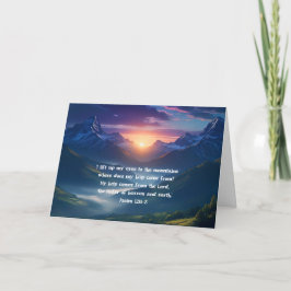 Psalm 121:1-2 Bergsonnenaufgang Christlich Glaube