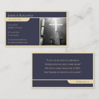 Psalm 121; 1-2 | Christlich Inspiration Visitenkarte