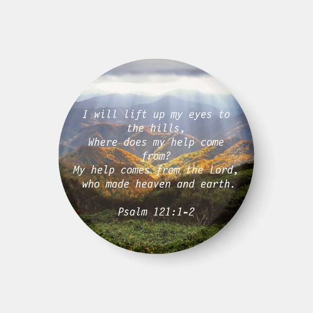 Psalm 121:1-2 magnet (Vorne)