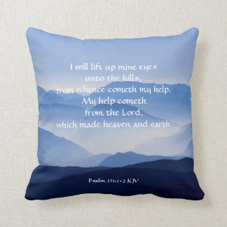 Psalm 121:1-2 Meine Hilfe kommt vom Herrn Kissen
