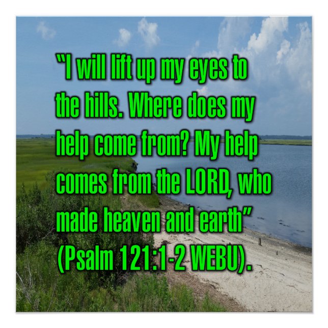 Psalm 121:1-2 WEBU Poster (Vorderseite)