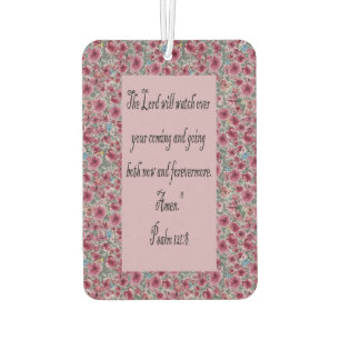 "Psalm 121:8 Luftkühler - Christliches Auto Autolufterfrischer