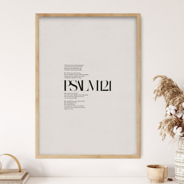Psalm 121, Bible Verse, Modern Bible, Scripture Wa Poster (Von Creator hochgeladen)