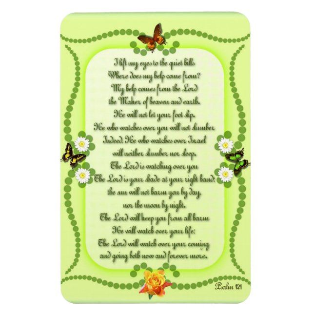 Psalm 121 magnet (Vertikal)