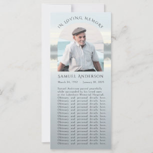 Psalm 121 Misty Lake Sunset Memorial Foto-Karte Karte