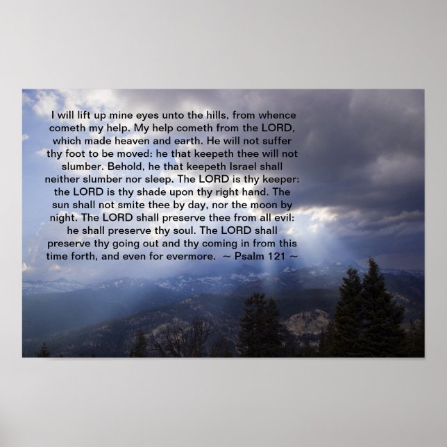 Psalm 121 poster (Vorne)