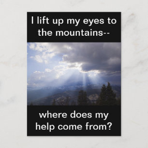 Psalm 121 postkarte