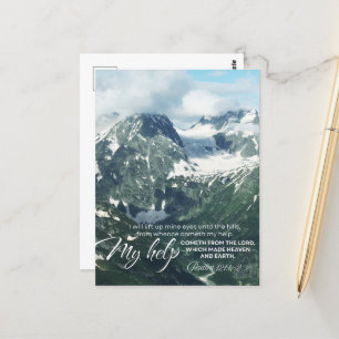 Psalm 121 werde ich meine Augen zu den Hügeln hoch Postkarte