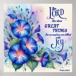 Psalm 126:3 Christliches Poster