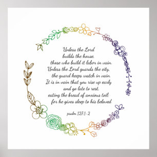 Psalm 127 poster