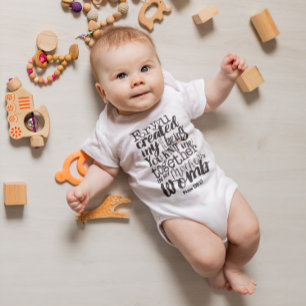 Psalm 139:13 Denn du hast mein intimstes Wesen ges Baby Strampler