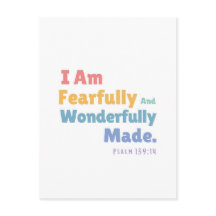 Psalm 139:14 Bibelverse Christliches Kinderzimmer