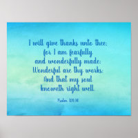 Psalm 139:14 Ermutigende Bibelverse