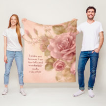 Psalm 139: 14 Fleece-Decke
