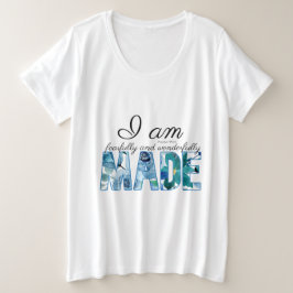 Psalm 139:14 Furcht und wunderbar gemacht Große Größe T-Shirt