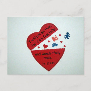 Psalm 139:14 postkarte