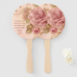 Psalm 139:14 Rose Fächer