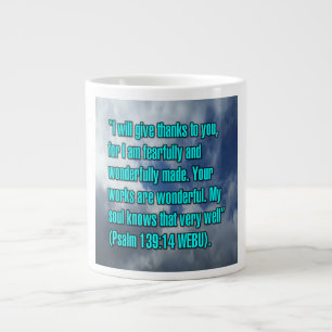Psalm 139:14 WEBU-Tasse Jumbo-Tasse