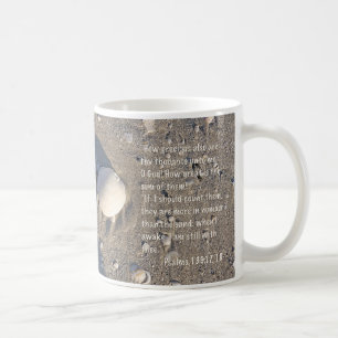 Psalm-139:17 - 18, Muschel-Version Kaffeetasse