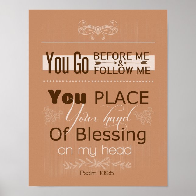 Psalm 139:5 Poster (Vorne)