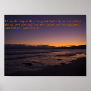 Psalm 139: 9-10 Plakat