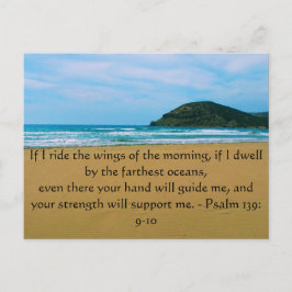 Psalm 139: 9-10 SCHÖNE BIBLICAL QUOTATION Postkarte