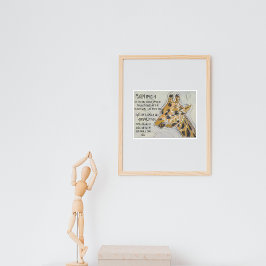 Psalm 139 BibelpreisGiraffe Poster