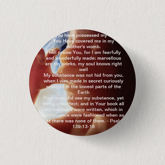 Psalm 139 Button (Vorderseite)