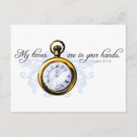 Psalm 13:15 - Vintage Uhr und Blühen