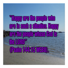 Psalm 144:15 WEBU Poster